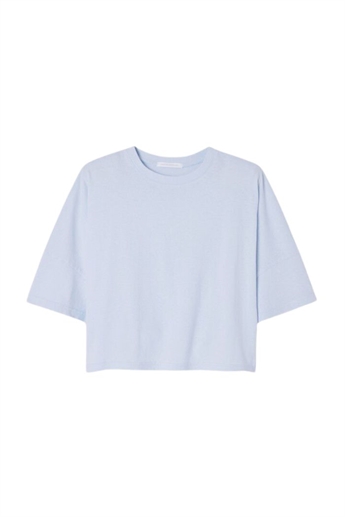 American Vintage, OUK02AE t-shirt, VINTAGE BABY BLUE